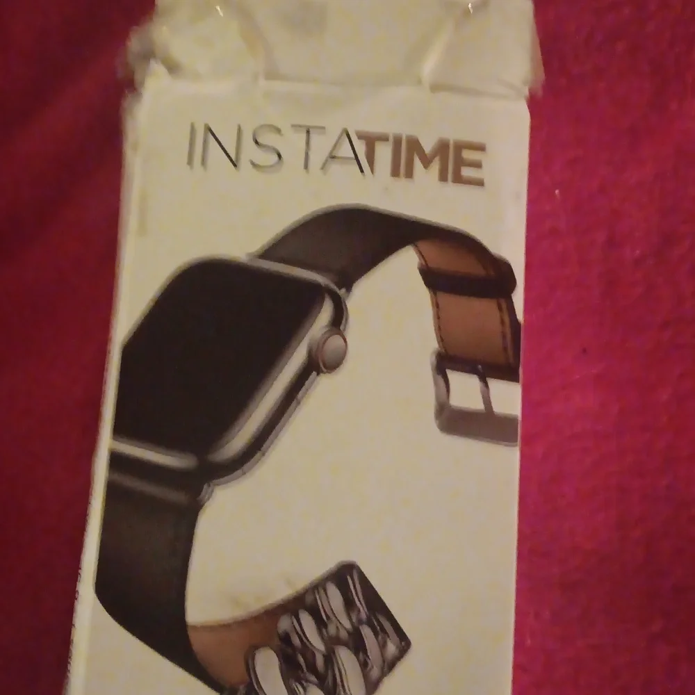 Instatime Double-Wrap Faux Leather Watch Strap